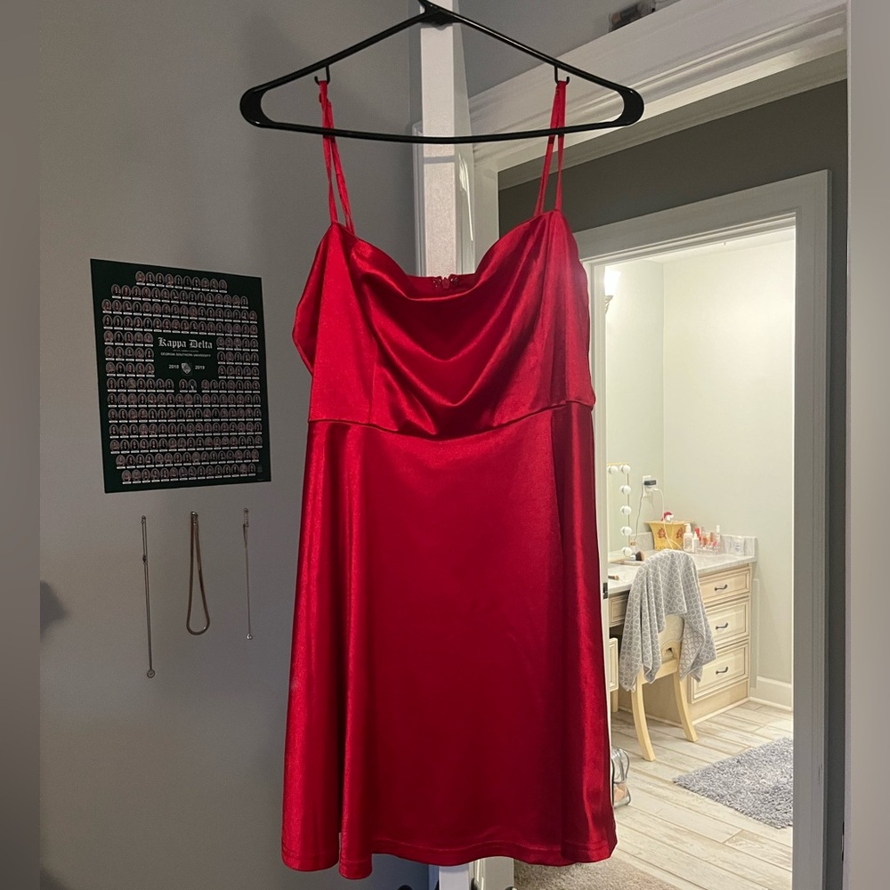 Shot red dress- Brand Lulus - Size L